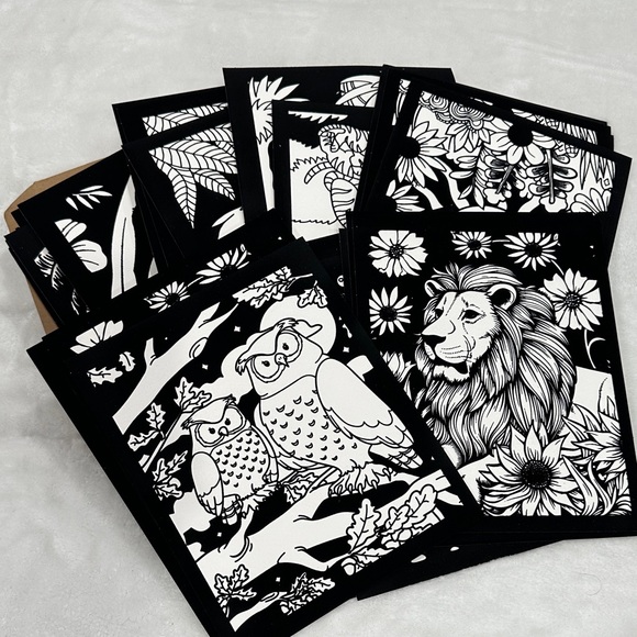 zhanmai Other - Black and White Sunflower Art Print set 48 pcs fuzzy velvet posters